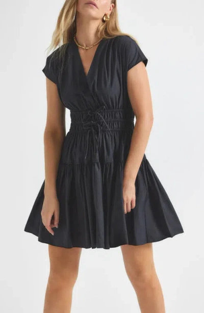 DEREK LAM 10 CROSBY DEREK LAM 10 CROSBY TORA SHIRRED WAIST COTTON DRESS