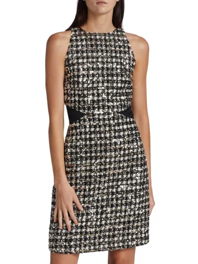 DEREK LAM WOMEN'S ROSEMARY SEQUINED TWEED MINIDRESS