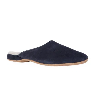 DEREK ROSE SUEDE DOUGLAS SLIPPERS