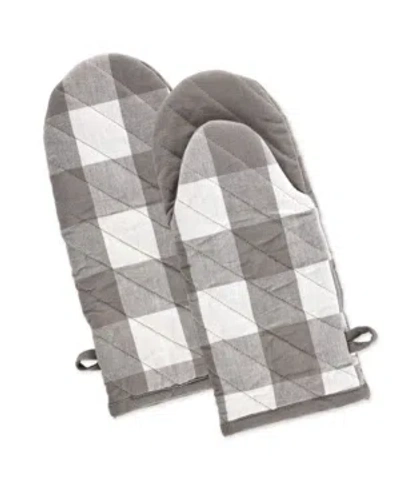 DESIGN IMPORTS BUFFALO CHECK 2-PACK KITCHEN MITTS