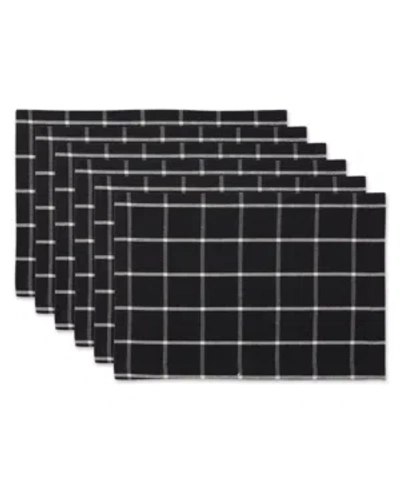 DESIGN IMPORTS CHECK PLACEMAT, SET OF 6