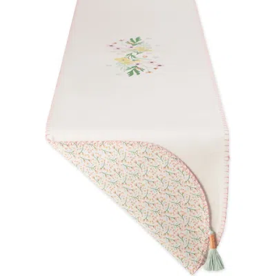 DESIGN IMPORTS DESIGN IMPORTS SPRING BUNNY EMBELLISHED TABLE RUNNER