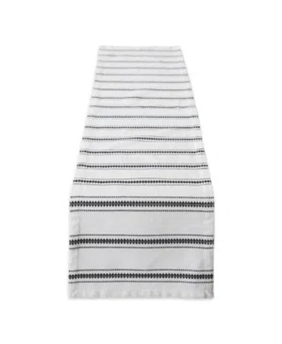 DESIGN IMPORTS ZIG DOBBY STRIPE TABLE RUNNER