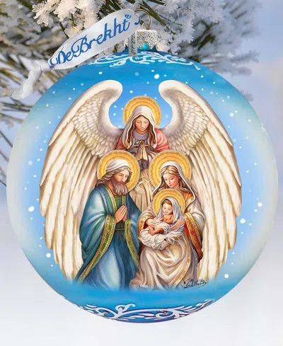 DESIGNOCRACY ANGEL'S DIVINE PRESENCE NATIVITY LG CHRISTMAS COLLECTIBLE ORNAMENTS G. DEBREKHT