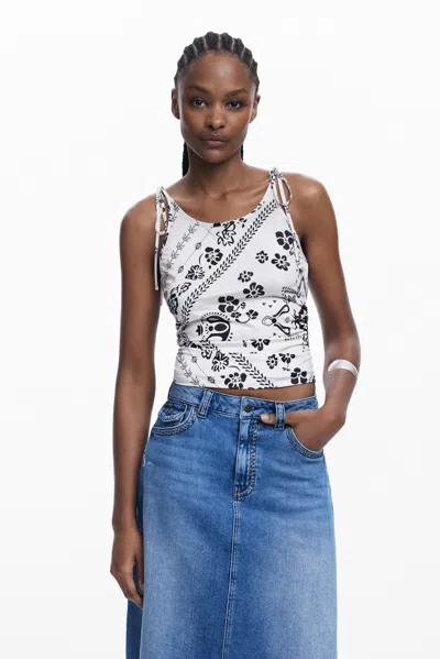 DESIGUAL BANDANA TANK TOP