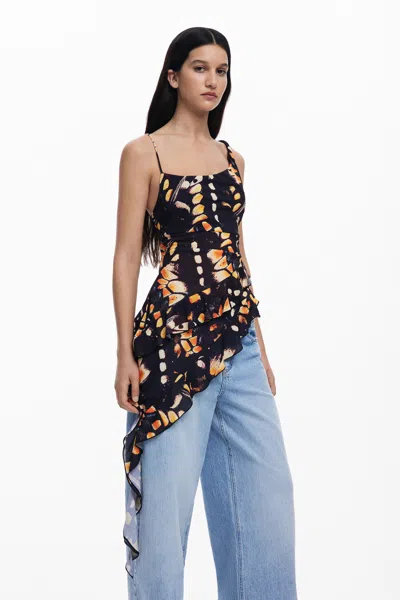 DESIGUAL BUTTERFLY TANK TOP