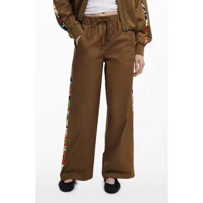 DESIGUAL DESIGUAL COTTON DRAWSTRING PANTS