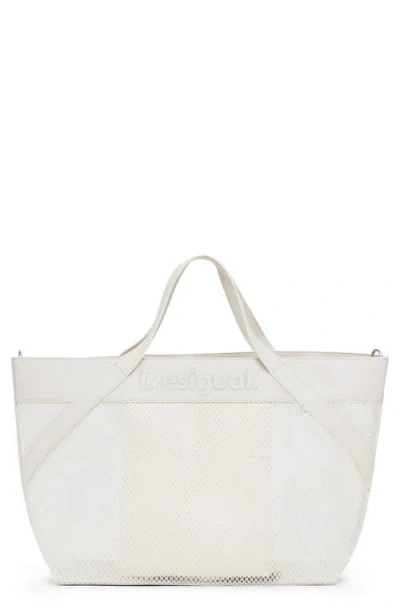 DESIGUAL DESIGUAL FISHNET MESH SHOPPER BAG