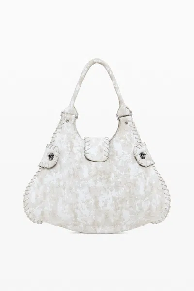 DESIGUAL MEDIUM WOVEN LEATHER BAG