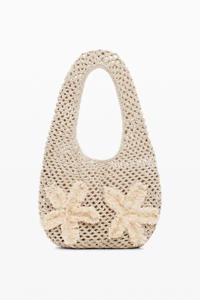 DESIGUAL MEDIUM WOVEN STARS BAG