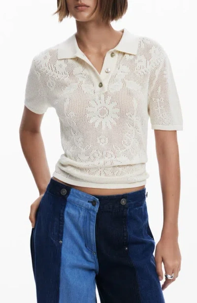 DESIGUAL DESIGUAL OPENSTITCH SHORT SLEEVE POLO