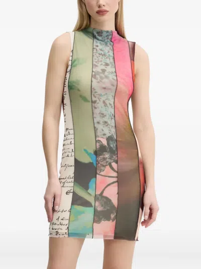 DESIGUAL PANELLED MINI DRESS