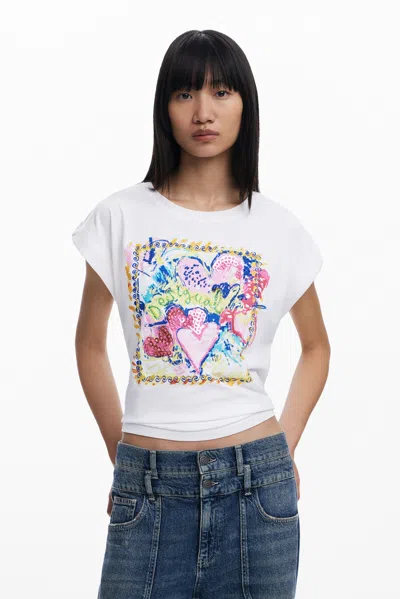 DESIGUAL アートスクエアTシャツ