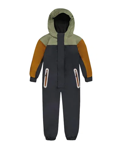 DEUX PAR DEUX DEUX PAR DEUX BOYS' COLOR BLOCK MID-SEASON ONE-PIECE OUTERWEAR - LITTLE KID