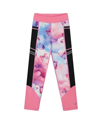 DEUX PAR DEUX DEUX PAR DEUX GIRLS' PRINTED ATHLETIC LEGGINGS - BIG KID