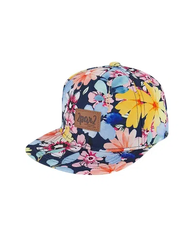 DEUX PAR DEUX DEUX PAR DEUX GIRLS' PRINTED FLOWERS CAP - BABY