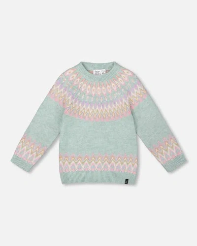 DEUX PAR DEUX DEUX PAR DEUX SWEATER WITH NORWEGIAN JACQUARD