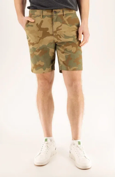 DEVIL-DOG DUNGAREES DEVIL-DOG DUNGAREES CAMO PRINT 9-INCH PERFORMANCE STRETCH CHINO SHORTS