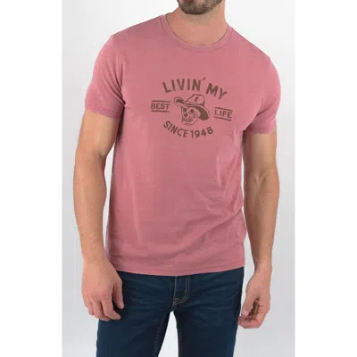 DEVIL-DOG DUNGAREES DEVIL-DOG DUNGAREES LIVIN' MY BEST LIFE GRAPHIC T-SHIRT