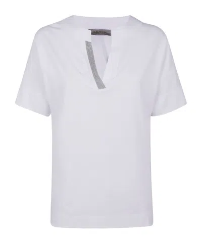 D EXTERIOR D.EXTERIOR EMBELLISHED V-NECK TOP