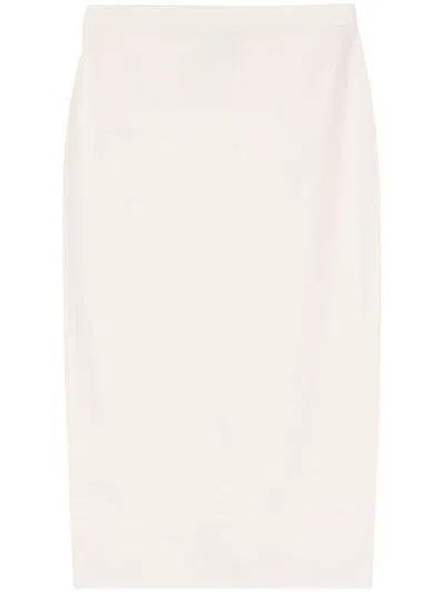 D EXTERIOR PENCIL MIDI SKIRT