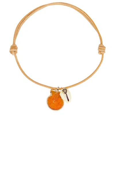 DEZSO BY SARA BELTR?N 18K ROSE GOLD CLAM NECKLACE