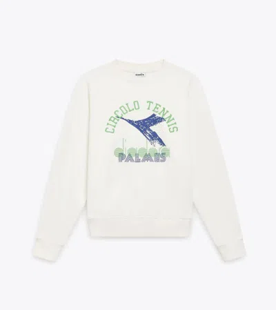 DIADORA FEMALE DIADORA 502.182429 SWEATSHIRT VREW LEGACY WHITE SNOW