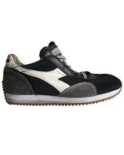 DIADORA DIADORA HERITAGE SHOES EQUIPE H DIRTY STONE WASH EVO TRAINERS LEATHER