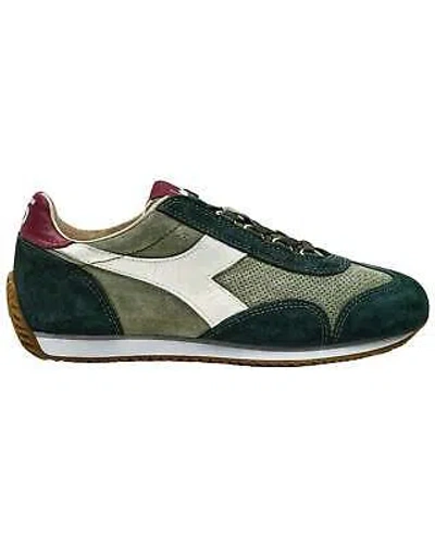 DIADORA DIADORA HERITAGE SHOES EQUIPE SUEDE SW TRAINERS LEATHER BLEND GREEN MAN