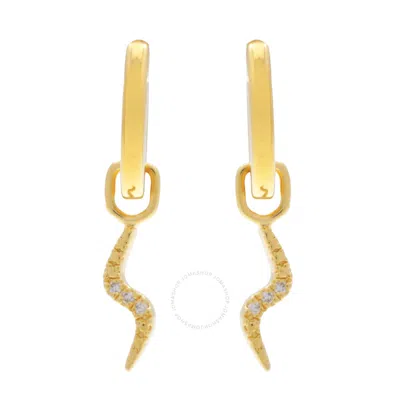 DIAMANTI PER TUTTI DIAMANTI PER TUTTI SERPENTINE CHARM HOOP SINGLE EARRING