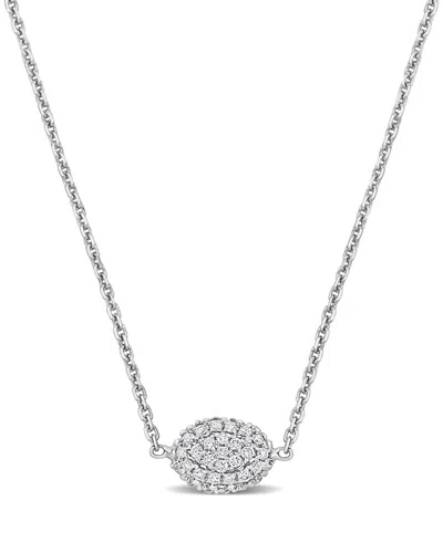 DIAMOND SELECT CUTS DIAMOND SELECT CUTS 14K 0.23 CT. TW. DIAMOND CLUSTER NECKLACE