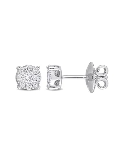 DIAMOND SELECT CUTS DIAMOND SELECT CUTS 14K 0.46 CT. TW. DIAMOND HALO STUDS