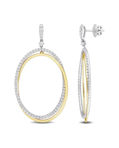 DIAMOND SELECT CUTS DIAMOND SELECT CUTS 14K 0.80 CT. TW. DIAMOND CIRCLE CLIP-ON EARRINGS