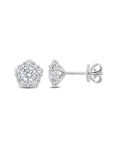 DIAMOND SELECT CUTS DIAMOND SELECT CUTS 14K 0.97 CT. TW. DIAMOND HALO STUDS