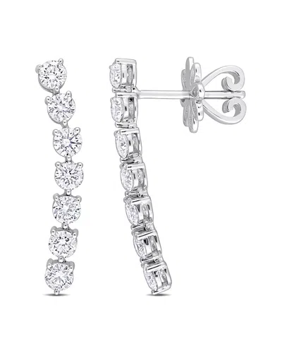 DIAMOND SELECT CUTS DIAMOND SELECT CUTS 14K 1.40 CT. TW. DIAMOND CURVED LINEAR EARRINGS