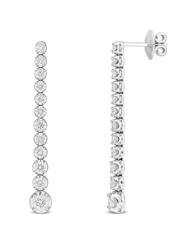 DIAMOND SELECT CUTS DIAMOND SELECT CUTS 14K 1.57 CT. TW. DIAMOND GRADUATED LINEAR DROP EARRINGS