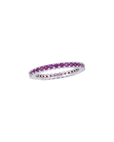 DIAMOND SELECT CUTS 14K 1.70 CT. TW. RHODOLITE ETERNITY RING