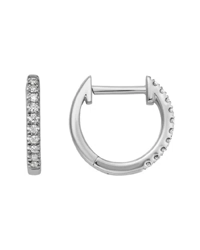 DIAMOND SELECT CUTS 14K DIAMOND HUGGIE EARRINGS 0.1 CT.