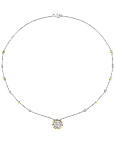 DIAMOND SELECT CUTS 14K TWO-TONE 0.86 CT. TW. DIAMOND NECKLACE