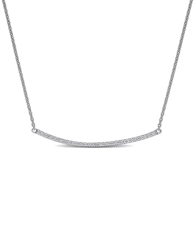 DIAMOND SELECT CUTS 18K 0.20 CT. TW. DIAMOND BAR NECKLACE