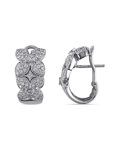 DIAMOND SELECT CUTS 18K 1.00 CT. TW. DIAMOND MINI HOOPS