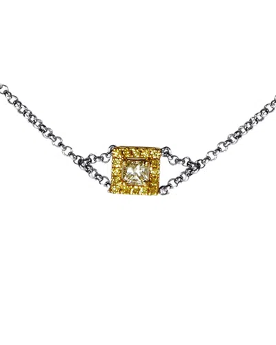 DIAMOND SELECT CUTS 18K TWO-TONE 1.40 CT. TW. DIAMOND PENDANT BRACELET