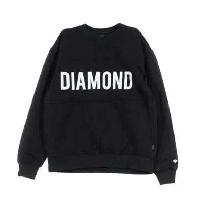 DIAMOND-SUPPLY MEN'S QUILTED CREWNECK SWEATSHIRT BLACK