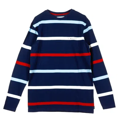 DIAMOND-SUPPLY PARADISE STRIPED TEE NAVY MEN'S LONG SLEEVE T-SHIRT