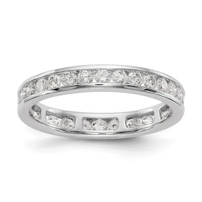 DIAMOND2DEAL 14K GOLD 1 CT LAB GROWN DIAMOND CHANNEL SET ETERNITY BAND RING