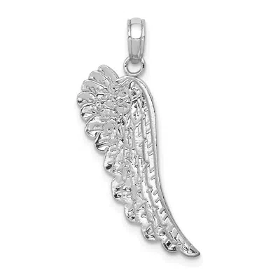 DIAMOND2DEAL 14K GOLD ANGEL WING PENDANT
