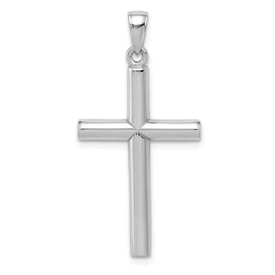 DIAMOND2DEAL 14K GOLD POLISHED CROSS PENDANT