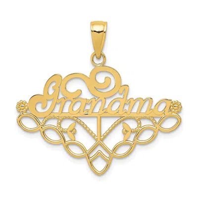 DIAMOND2DEAL 14K YELLOW GOLD GRANDMA BIRTHSTONE CHARM HOLDER PENDANT
