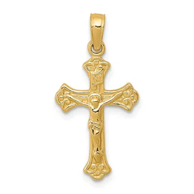 DIAMOND2DEAL 14K YELLOW GOLD INRI CRUCIFIX CHARM