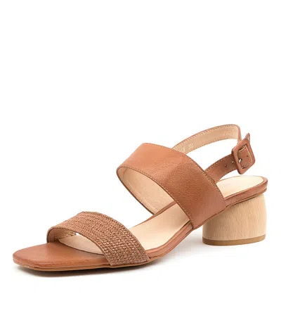 DIANA FERRARI DIANA FERRARI FIERO NAVY WOVEN LTHR WOMENS SHOES CASUAL SANDALS HEELED